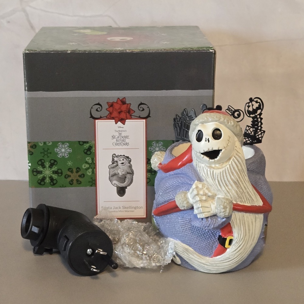 Scentsy Disney SANTA JACK SKELLINGTON MINI Warmer Nightmare before Christmas NEW